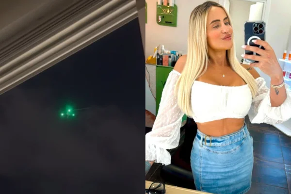 Imagem colorida mostra drone que filmou empresária no quarto da casa dela - Metrópoles