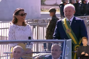 Lula e Janja no desfile do 7 de Setembro de 2025