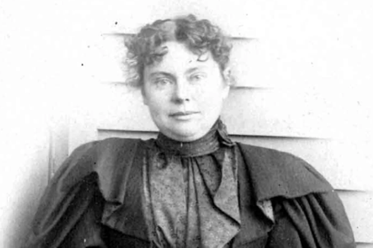 Lizzie Borden após a sua absolvição Lizzie Borden após a sua absolvição