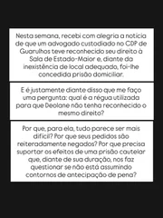 Daniele Bezerra compartilhou nota nas redes sociais. Daniele Bezerra compartilhou nota nas redes sociais.