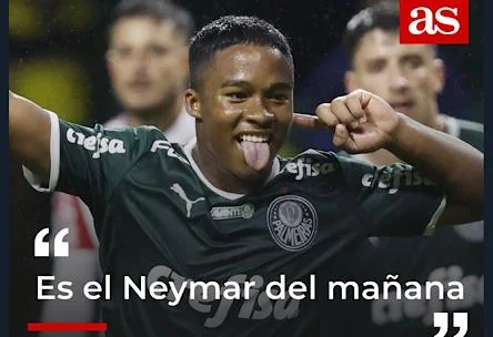 Jornal compara Endrick a Neymar. Veja os comentários mais hilários