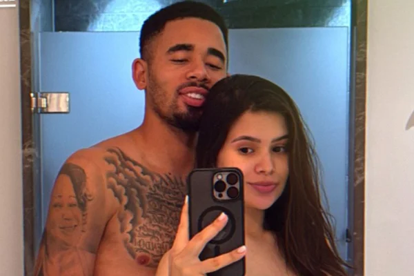 Gabriel Jesus e Raiane Lima