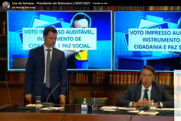 Live de Bolsonaro em 29 de julho de 2021