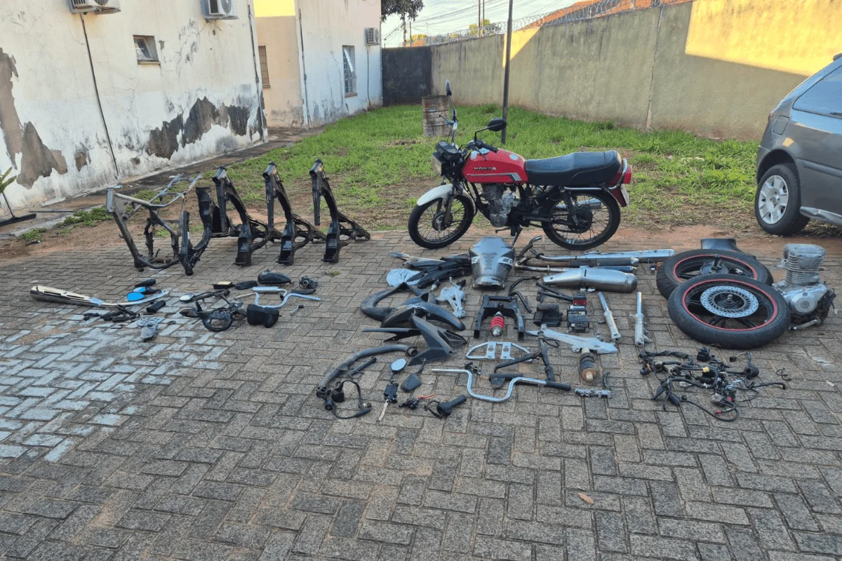Operação mira esquema de furtos e desmanche de motocicletas em SP Operação mira esquema de furtos e desmanche de motocicletas em SP