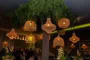 Luminárias deram um toque especial ao ambiente