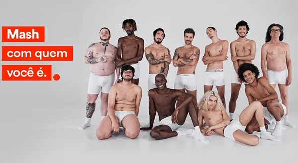 Marca busca quebrar o estereótipo de “machão” em campanhas de cueca