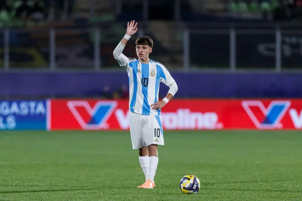 Montoro defendendo a seleção argentina no Mundial Sub-20