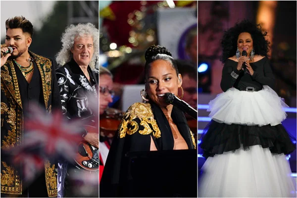 Queen, Alicia Keys e Diana Ross brilham em shows do Jubileu da rainha