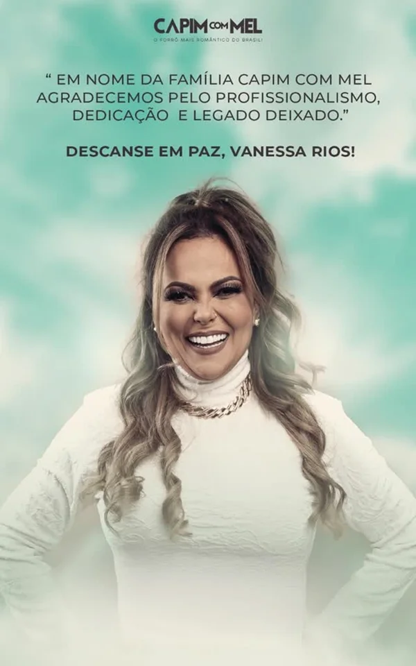 Quem era Vanessa Rios, cantora de forró que morreu aos 41 anos 1 1 3725