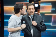 Faustão e João Guilherme Silva, seu filho
