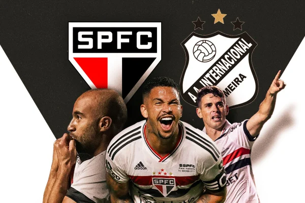 Imagem colorida de arte para jogo entre São Paulo e Inter de Limeira no Df- Metrópoles