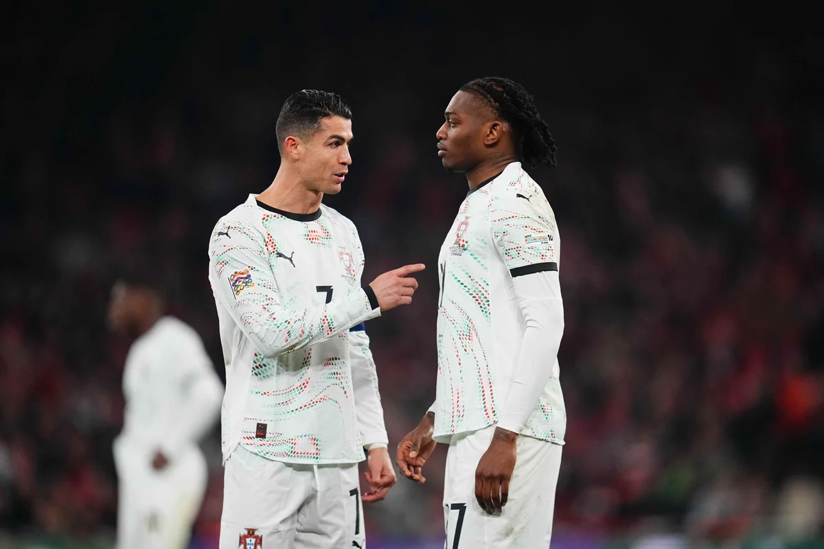 Rafael Leão herda a camisa 7 para o jogo contra a Dinamarca. Rafael Leão herda a camisa 7 para o jogo contra a Dinamarca.