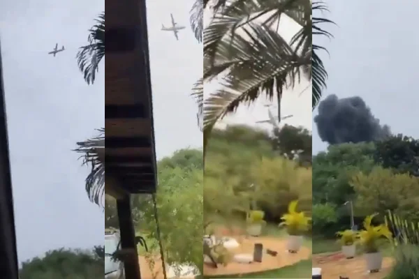 “Cena de filme”, diz DJ que gravou avião da VoePass caindo a 150m dele