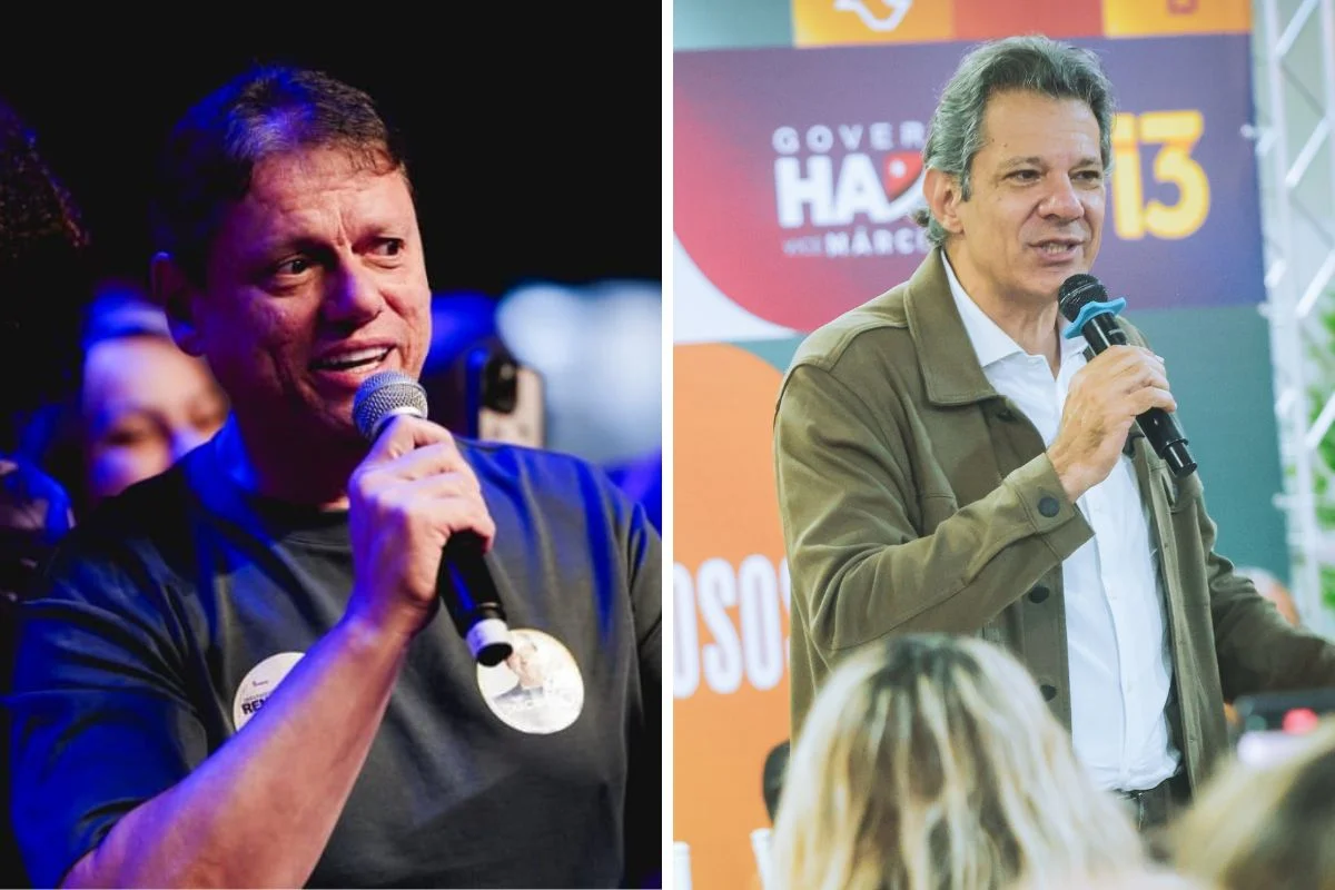 Quaest em SP: Tarcísio mantém 44%; Haddad cai para 24%