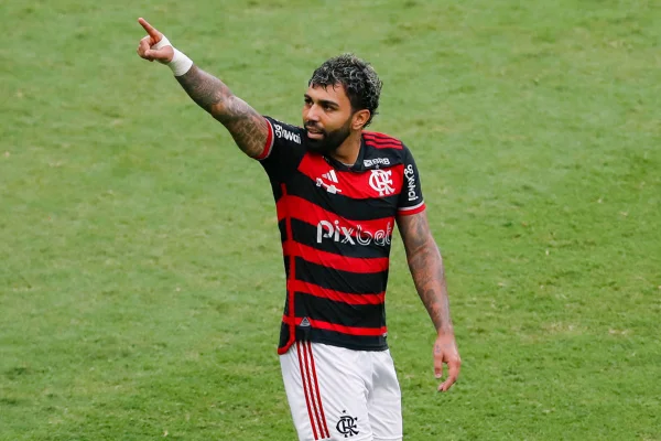 Imagem colorida de Gabigol - Metrópoles