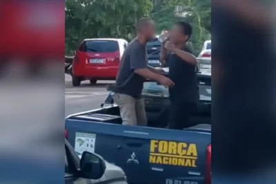Dupla usa viatura da Força Nacional como pista de dança: “Vai dar B.O”