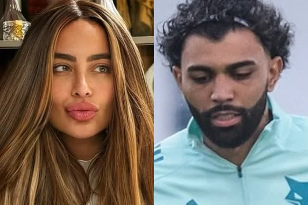 Rafaella Santos assiste partida de Gabigol no Atlético - Metrópoles