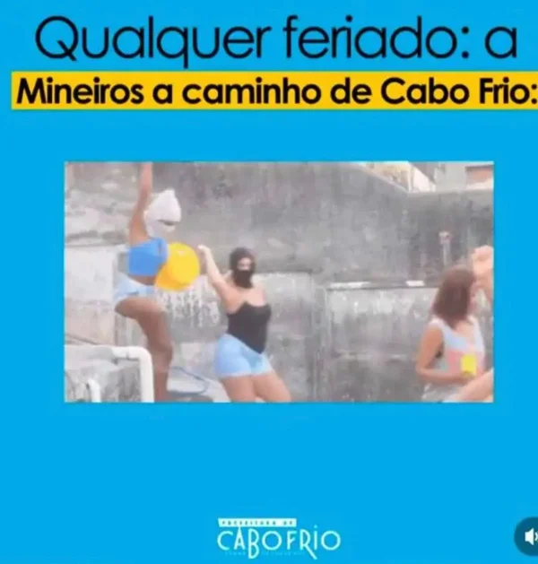 Imagem colorida de captura de tela de vídeo sobre mineiros que causou polêmica - Metrópoles