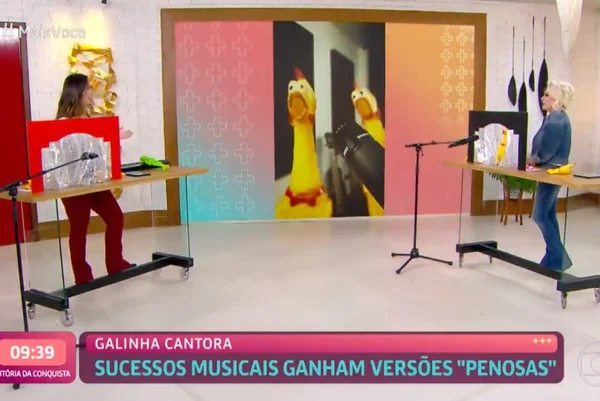 Show de galinhas no Mais Você deixa pets “malucos”: entenda