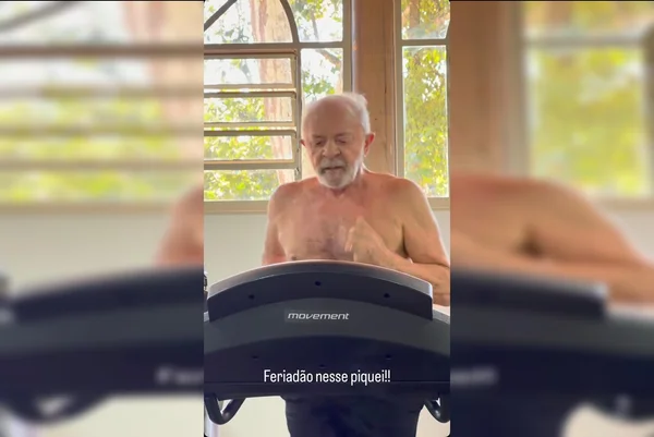 No feriado, Janja publica vídeos de Lula malhando na Granja do Torto