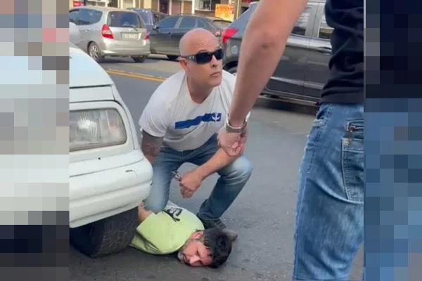Truculência: agentes da PCDF dão “gravata”, prendem motorista e abandonam filho dele na rua