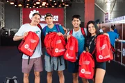 Julio Monteiro, Yago Alves, Orlando Duarte e Luma Guille