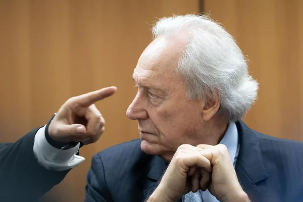 O ministro da Justiça, Ricardo Lewandowski, concede coletiva ao lado de ministros do Interior e da Segurança do Mercosul, após a LIV Reunião do bloco, no Palácio da Justiça Metrópoles