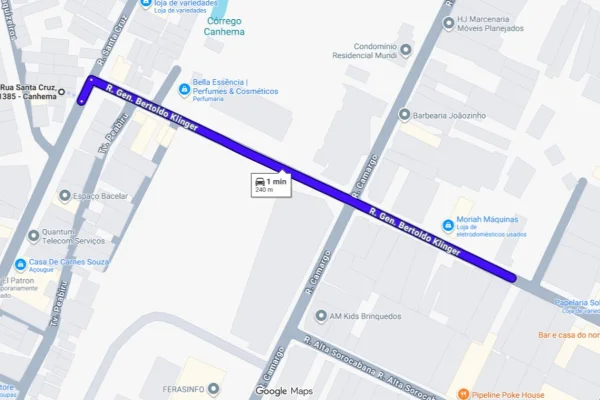 Imagem colorida de mapa. Metrópoles