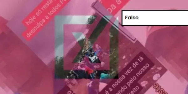 Captura de tela de vídeo de protesto de garimpeiros na Bahia