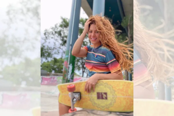 Shakira lança a braba no skate e encanta web. Confira o vídeo