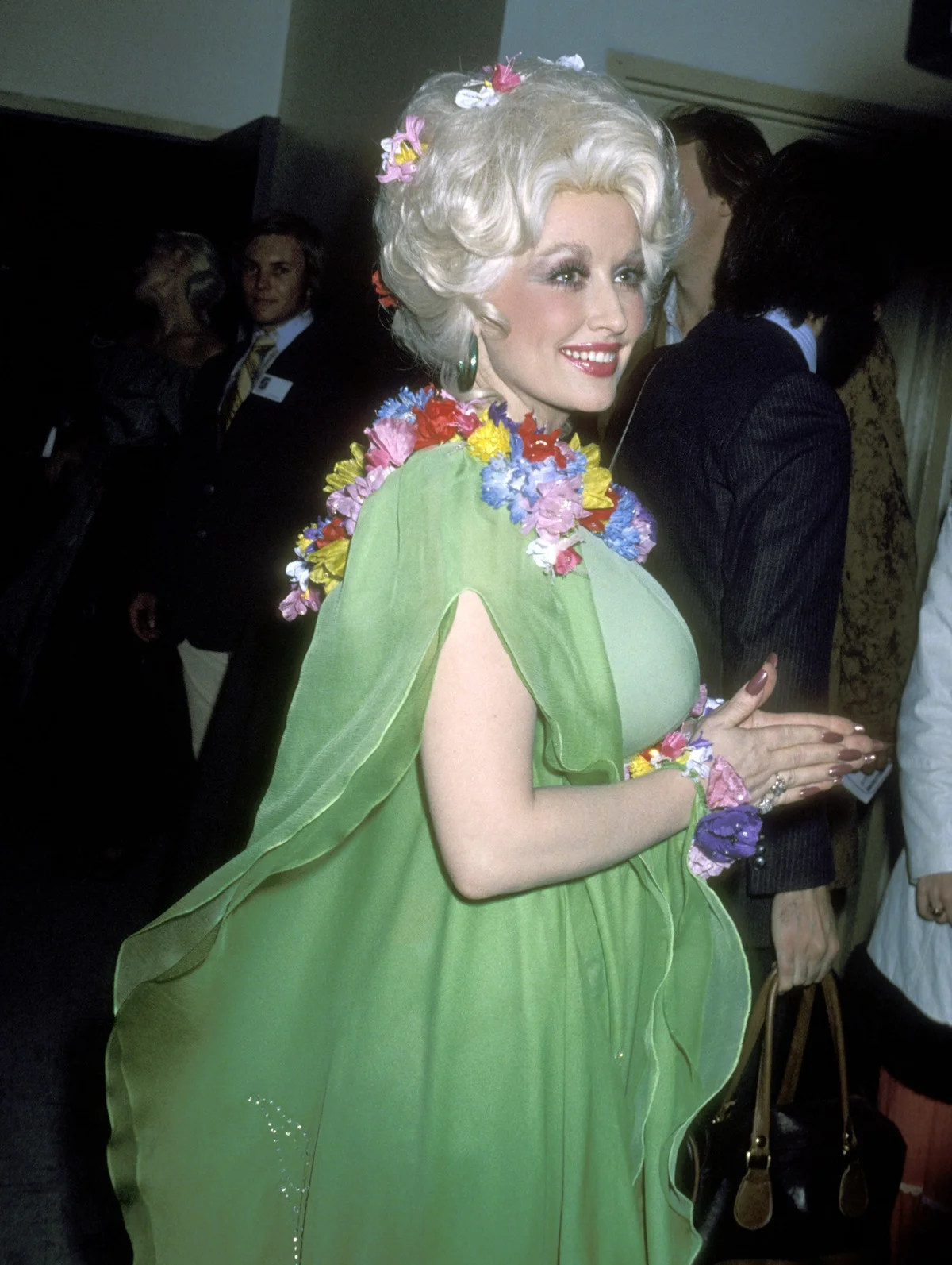 Vestido verde com flores Vestido verde com flores