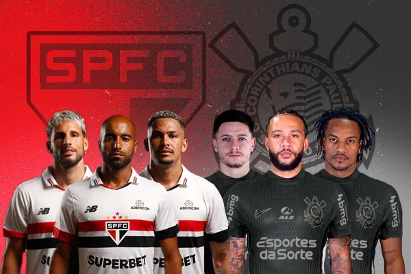 Imagem colorida de majestoso São Paulo e Corinthians - Metrópoles