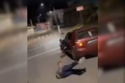 Na ocasião, o adolescente não se feriu gravemente e fugiu com o carro sem prestar esclarecimento ao proprietário da casa