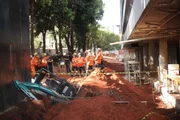 O operador da máquina recebeu atendimento no local O operador da máquina recebeu atendimento no local