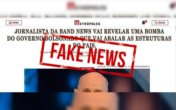 É fake: imagem que circula sobre Metrópoles e Boechat foi inventada