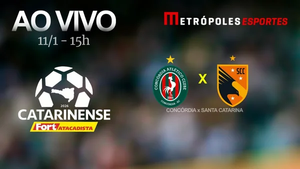 Catarinense 2026: assista Concórdia x Santa Catarina ao vivo