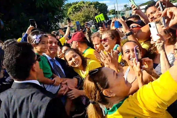Presidente Jair Bolsonaro (PL) em Goiânia