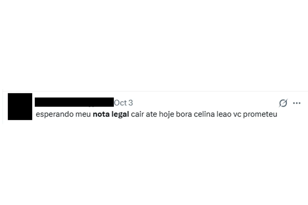 Nota Legal: clientes inundam redes com queixas após atraso em depósitos - imagem 5 Nota Legal: clientes inundam redes com queixas após atraso em depósitos - imagem 5