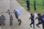 Momento em que o spray é jogado