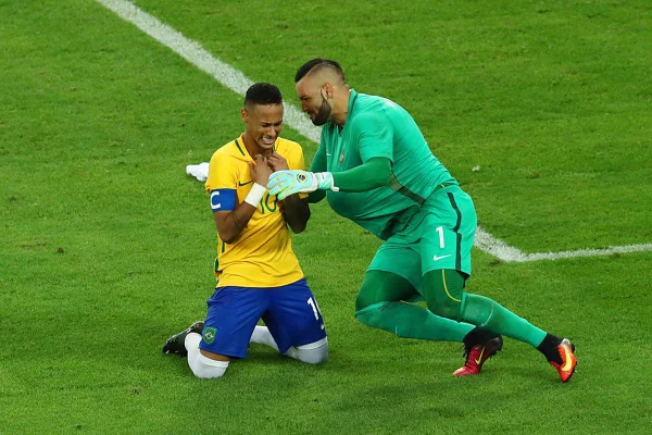 Imagem colorida de Neymar e Weverton - Metrópoles