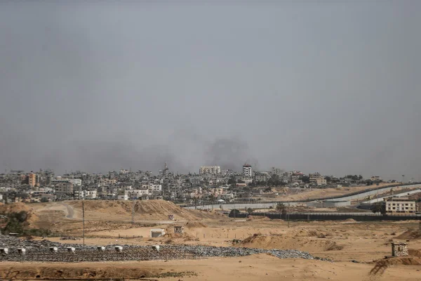Foto colorida de Rafah, na Faixa de Gaza - Metrópoles