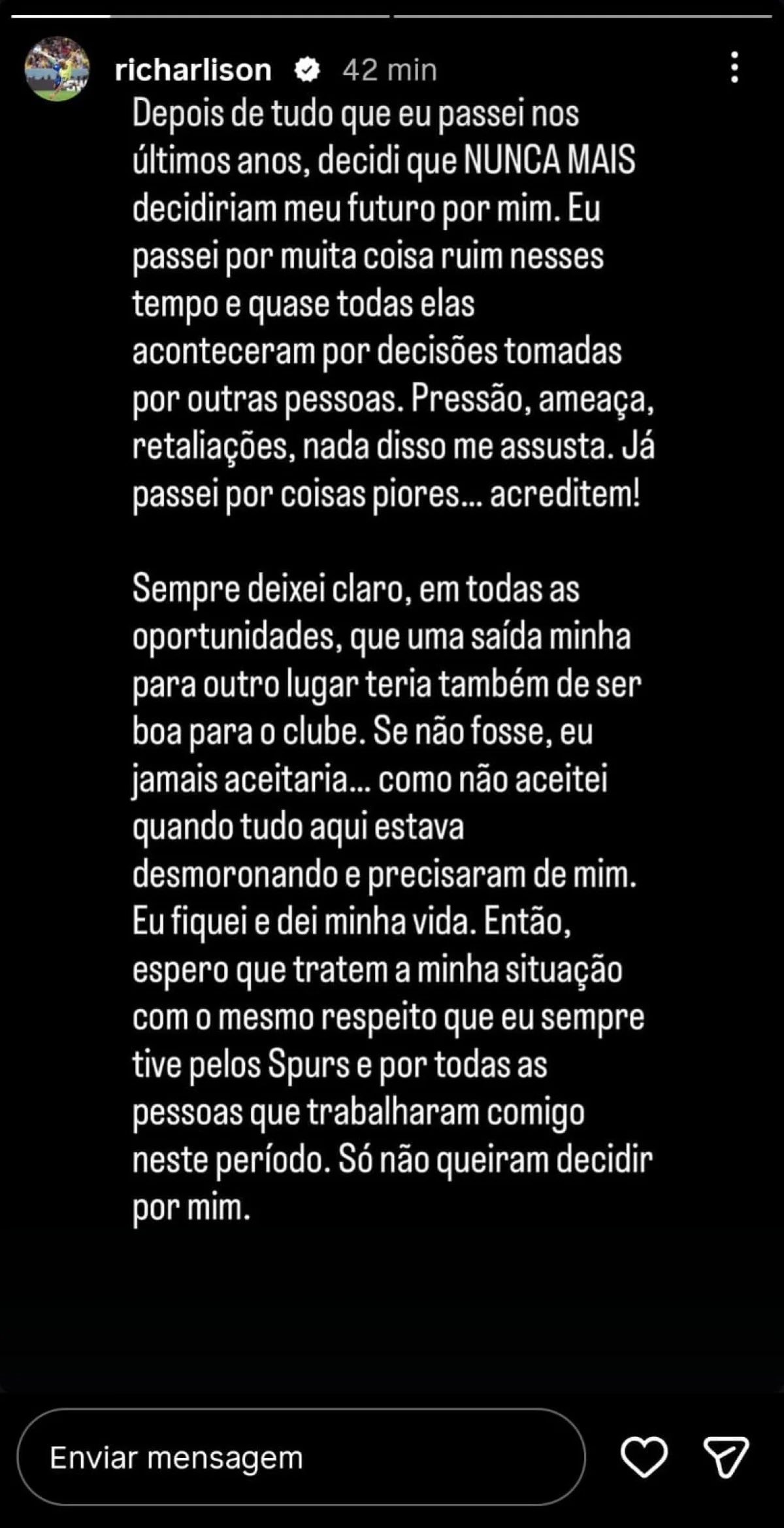 Richarlison se pronuncia sobre possível transferência para o Everton - imagem 1 Richarlison se pronuncia sobre possível transferência para o Everton - imagem 1