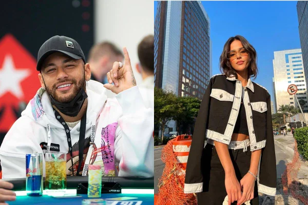 Imagem colorida de Neymar e Brenda Pavanelli