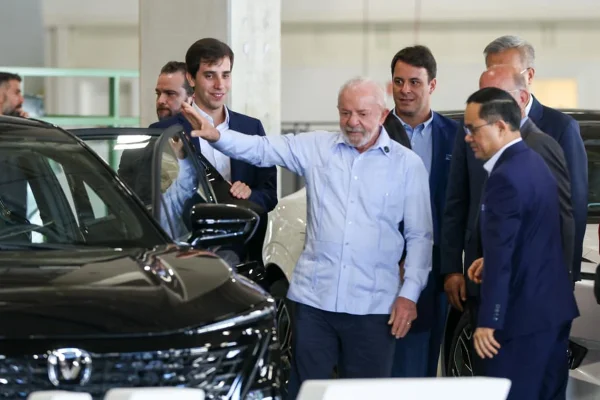 Presidente Lula durante visita a Anápolis (GO)
