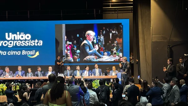 Evento da federação União-PP reúne Tarcísio de Freitas, Ciro Gomes e Valdemar Costa Neto