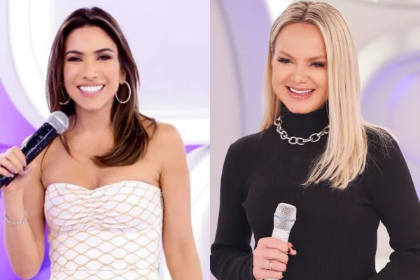 Montagem colorida de Patrícia Abravanel e Eliana - Metrópoles
