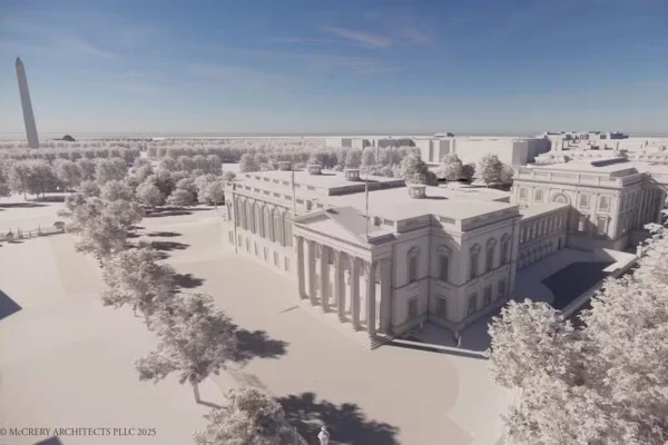 Imagem colorida de novo salão da Casa Branca - Metrópoles