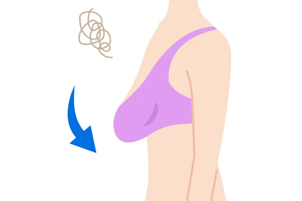 ilustração de seios de mulher