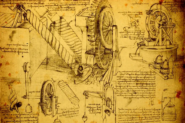 Foto de desenho de Leonardo da Vinci - Metrópoles