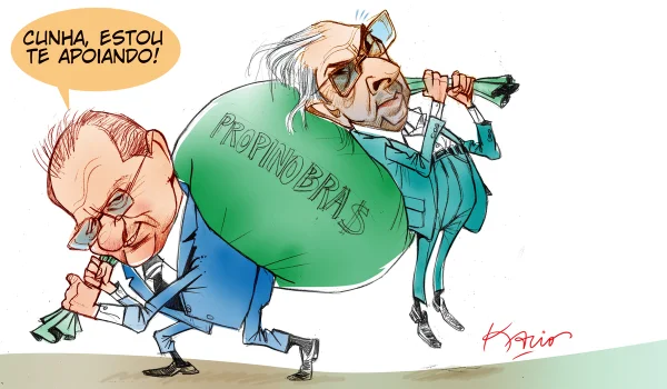 Charge do dia: o apoio de Renan a Cunha